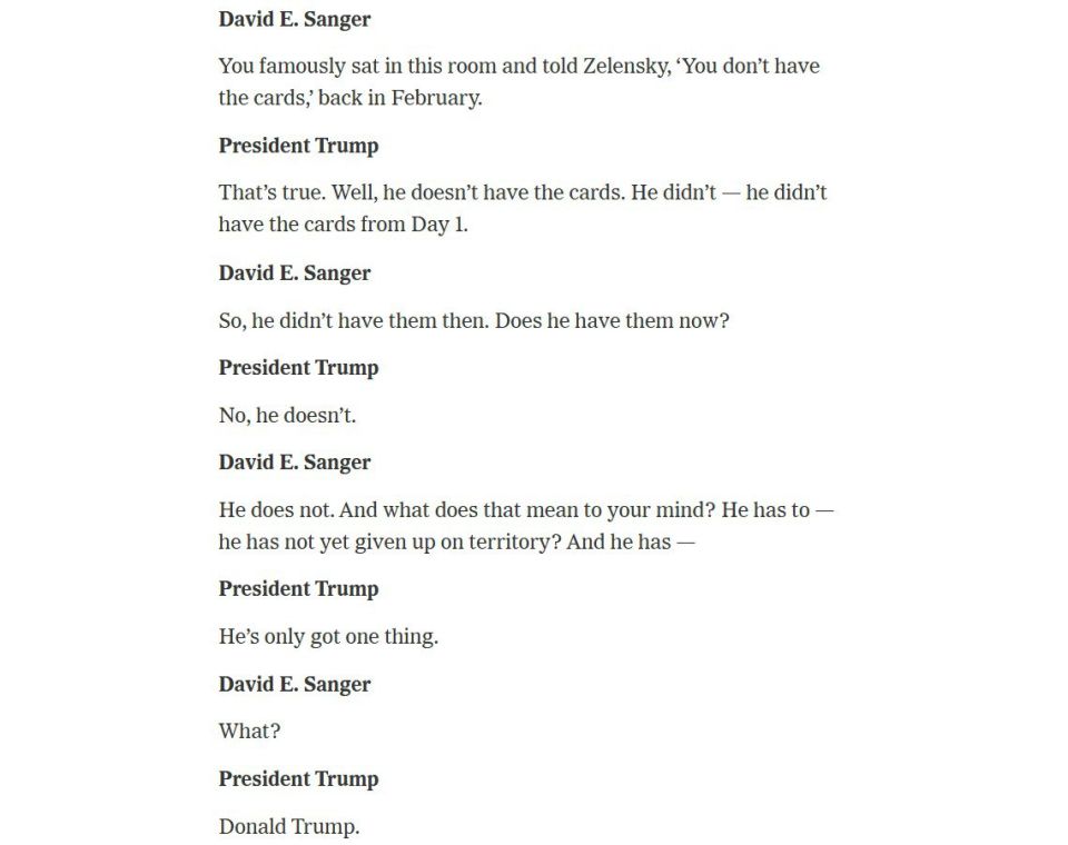 �� ���������� ���� ������ �� � ����� � �������� New York Times