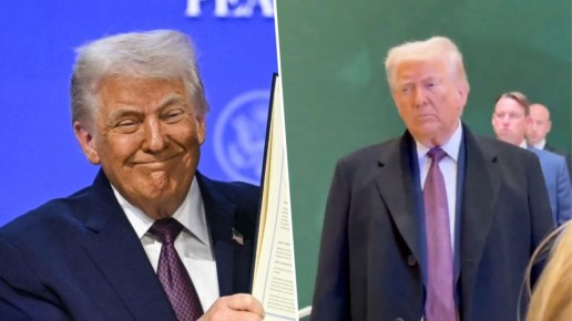 Выражение лица Трампа на Совете мира и после разговора с Зеленским