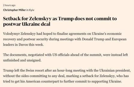 Встреча с Трампом не принесла ожидаемых результатов для Зеленского, — Financial Times