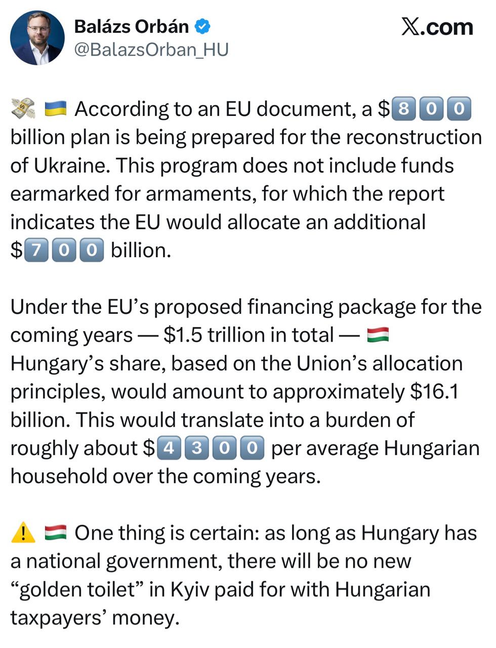 Политический советник премьера Венгрии Балаж Орбан:
