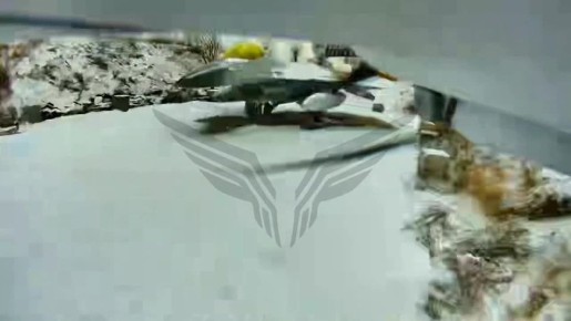 Удар по истребителю/макету F-16 ВС Украины дроном-камикадзе БМ-35 со Starlink на аэродроме Канатово Кировоградской области силами центра "Рубикон"