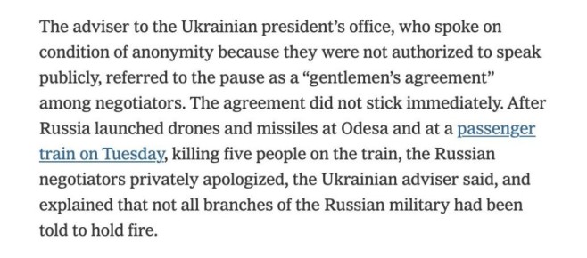Энергетическое перемирие между Украиной и РФ носит неформальный характер, — NYT
