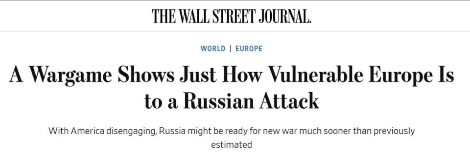 ЕВРОПЕЙСКИЕ ПРАВИТЕЛЬСТВА ГОТОВЯТСЯ К ВОЙНЕ ПРОТИВ РОССИИ