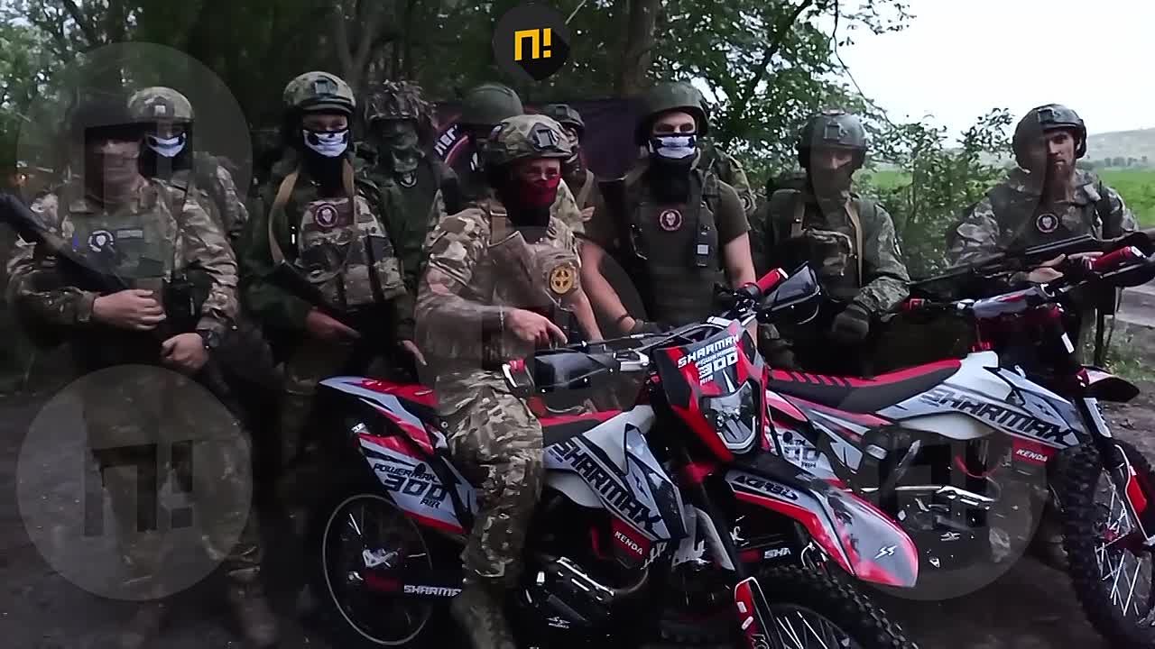 Комик Нурлан Сабуров передал мотоциклы бойцам «Легиона Вагнер Истра» по личной инициативе