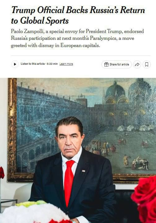 ������� �������: NYT: ������� ������ ��������� �� ����������� ������ � ���������� � �����