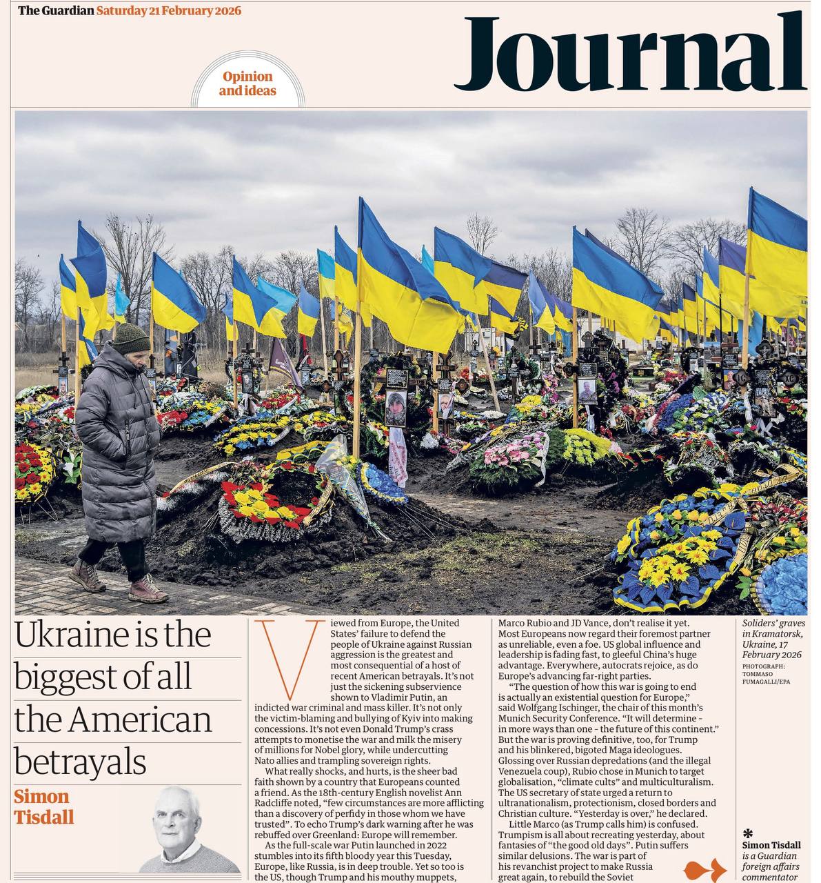 «Украина - одно из самых больших предательств Америки»