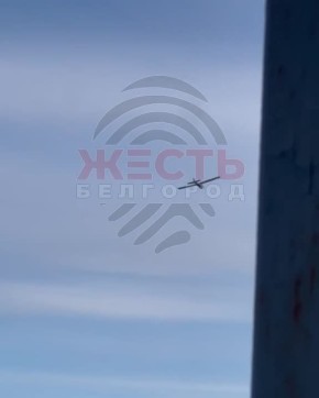 Работа дрона-перехватчика «Ёлка» по украинскому ударному дрону самолетного типа над Белгородской областью