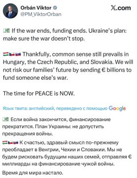 «Если война закончится, финансирование прекратится. План Украины — не допустить прекращения войны»