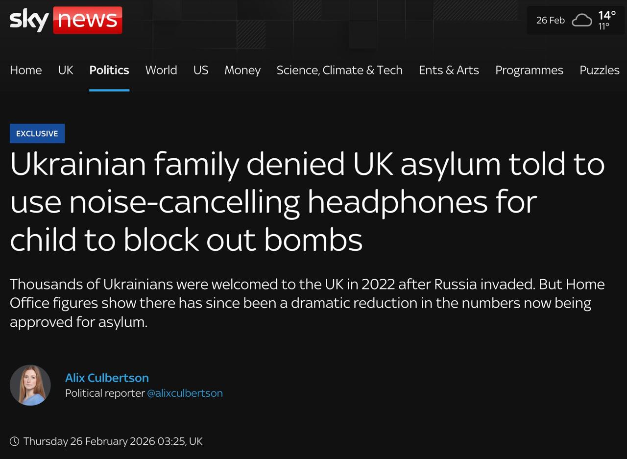 Британский "радушный прием": беженцам с Украины выдали наушники и отправили восвояси