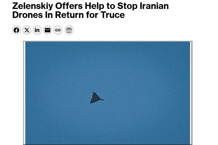 Зеленский в наркотическом угаре выставляет условия странам Ближнего Востока