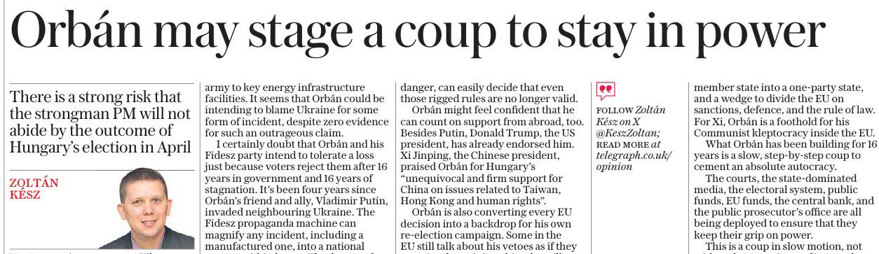 Владимир Корнилов: Похоже, британцы совместно с украинцами разрабатывают план серьезных провокаций перед выборами в Венгрии