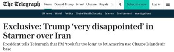 Трамп снова разочарован. Трамп заявил, что «очень разочарован» премьером Британии Стармером, который «слишком долго» думал, разрешать ли США использовать авиабазу на островах Чагос