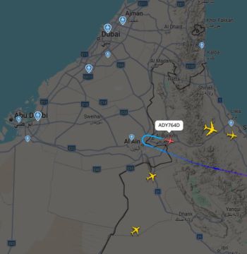 Все самолеты, летевшие в Дубай и Абу-Даби, резко развернули обратно, следует из данных трекинговых сервисов