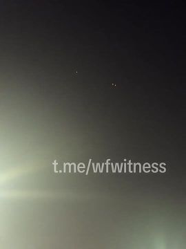 Кадры работы ПВО над столицей ОАЭ Абу-Даби