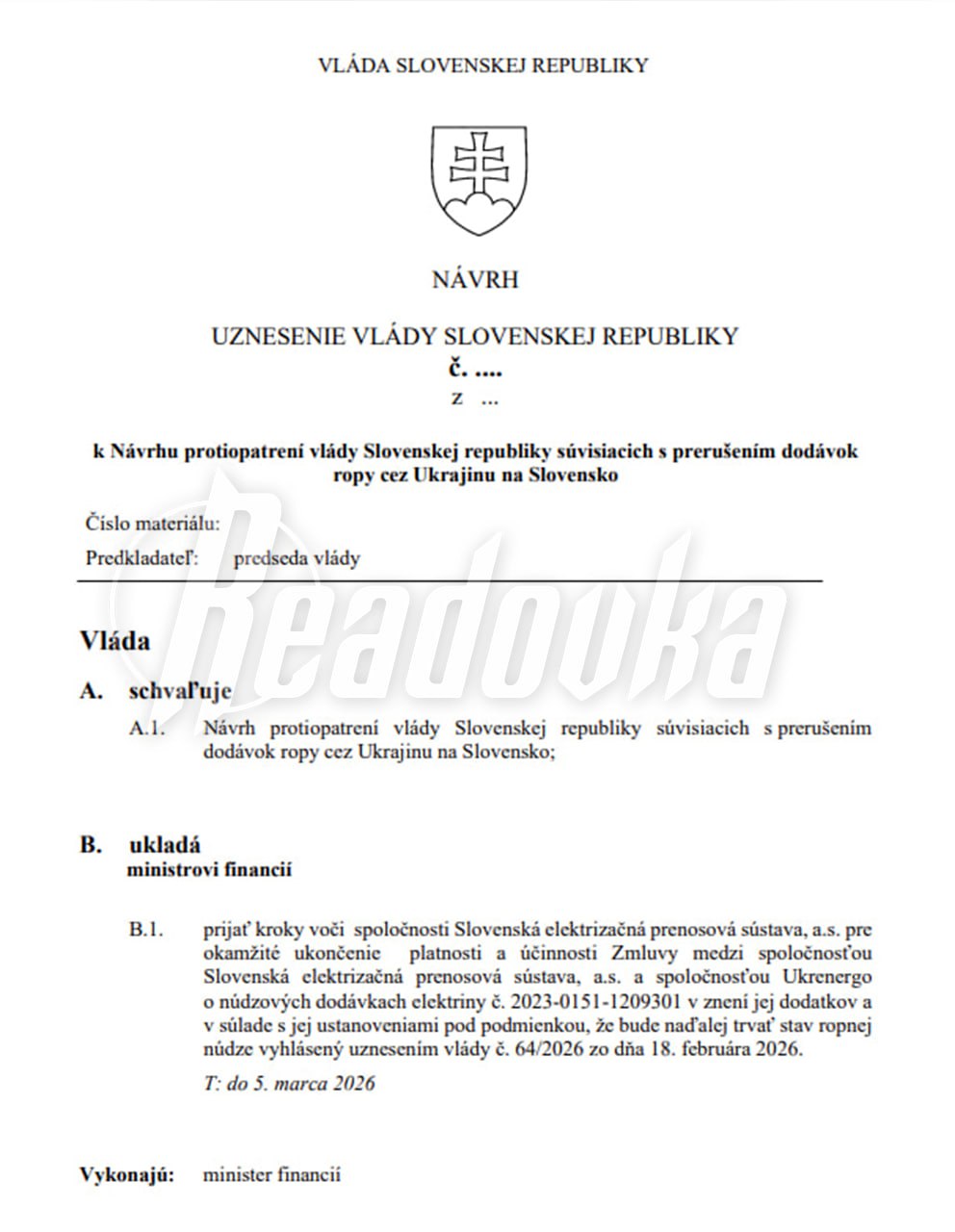 Словакия расторгла соглашение с Украиной по аварийным поставкам электроэнергии незалежной