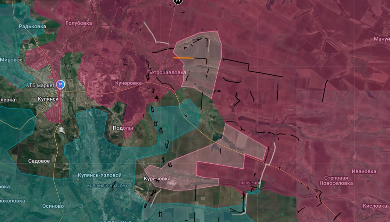 На Купянском направлении наши бойцы продвинулись в районе Петропавловки и в районе Куриловки, сообщает Анатолий Радов:
