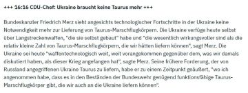 Мерц больше не хочет поставлять Украине ракеты «Таурус», — n-tv