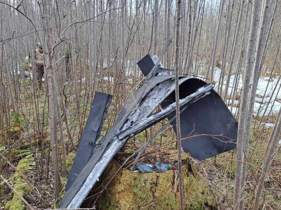 Дрон, упавший в Латвии Дрон, упавший в Латвии