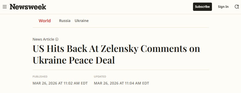 Newsweek: США опровергли слова Зеленского об отказе от Донбасса ради гарантий