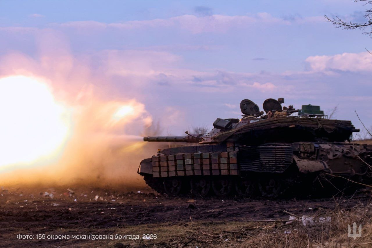 Учебные стрельбы редкого словенского танка M-55S, стоящего на вооружении 159-й ОМБр ВСУ