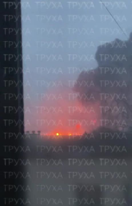 Видео пожара в Луцке после прилета БПЛА