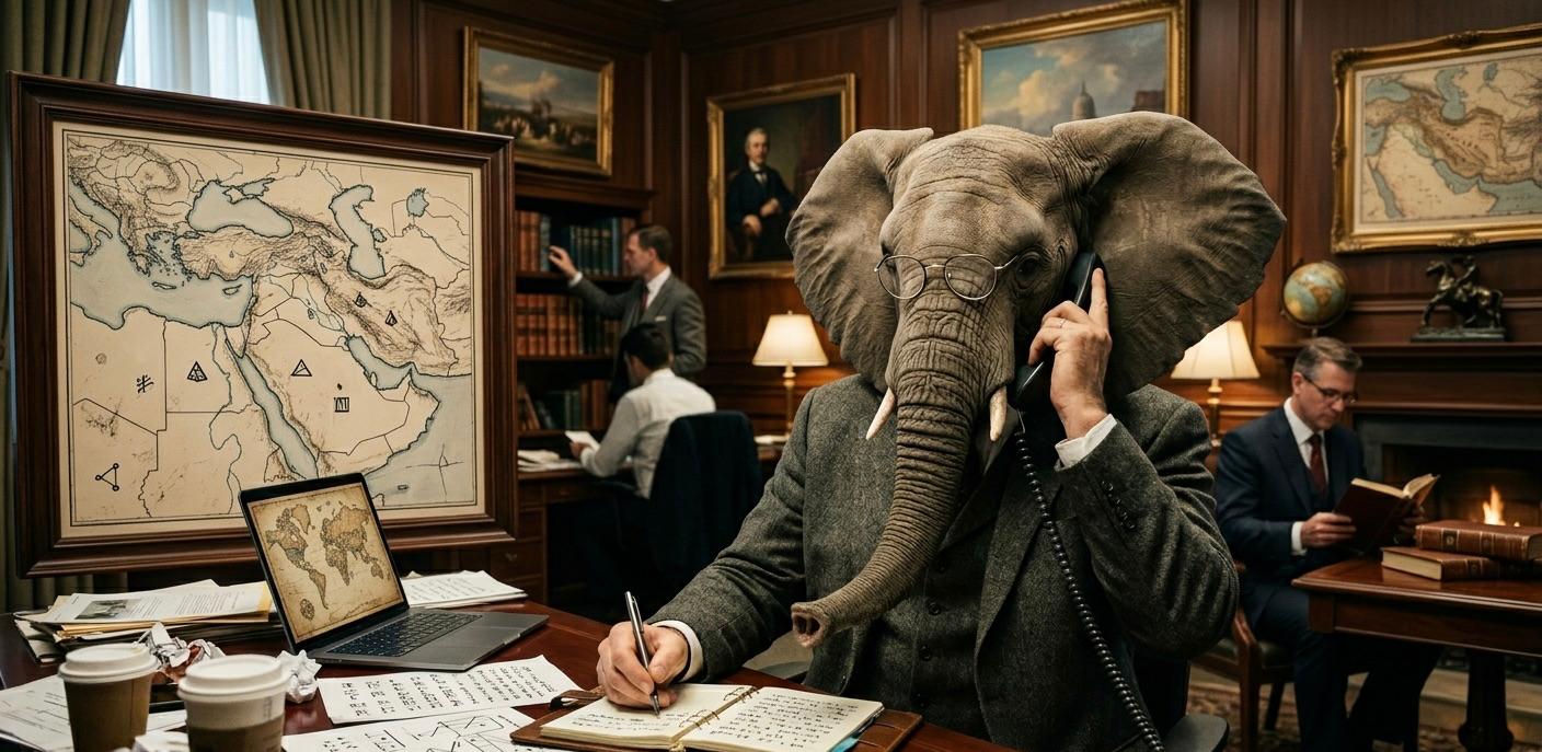 Новость сменяется новостью, и в этом потоке мы начинаем забывать, о чем говорили слоны на прошедшей неделе в контексте кризиса на Ближнем Востоке