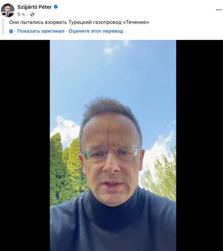 Роман Насонов: Венгрия, Россия, Турция и Сербия договорились усилить защиту газопровода "Турецкий поток" от возможных атак, заявил глава МИД Венгрии Петер Сийярто