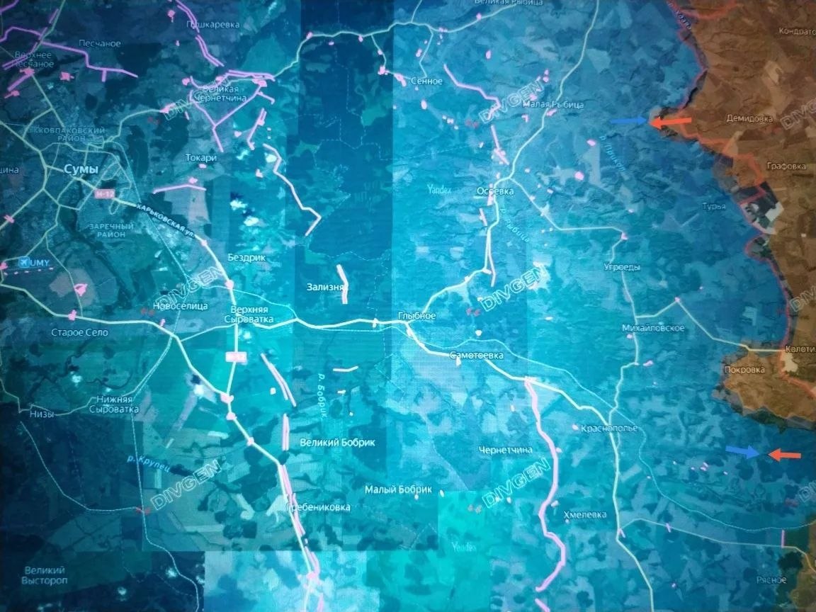 На Сумском направлении ВС РФ расширяют зону безопасности На Сумском направлении ВС РФ расширяют зону безопасности