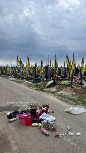 #украина_под_микроскопом: В Харькове на Аллее Славы женщина собирала вещи с могил, — пишут очевидцы в соцсети Threads
