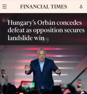 «Премьер-министр Венгрии Орбан признал поражение на фоне убедительной победы оппозиции»: ЕС надеется, что Мадьяр разблокирует кредит Украине и санкции против России