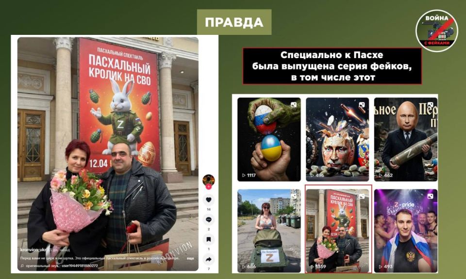 Фейк: В одном из российских торговых центров аниматор в военной форме раздавал куличи, изображая при этом Чебурашку Фейк: В одном из российских торговых центров аниматор в военной форме раздавал куличи, изображая при этом Чебурашку