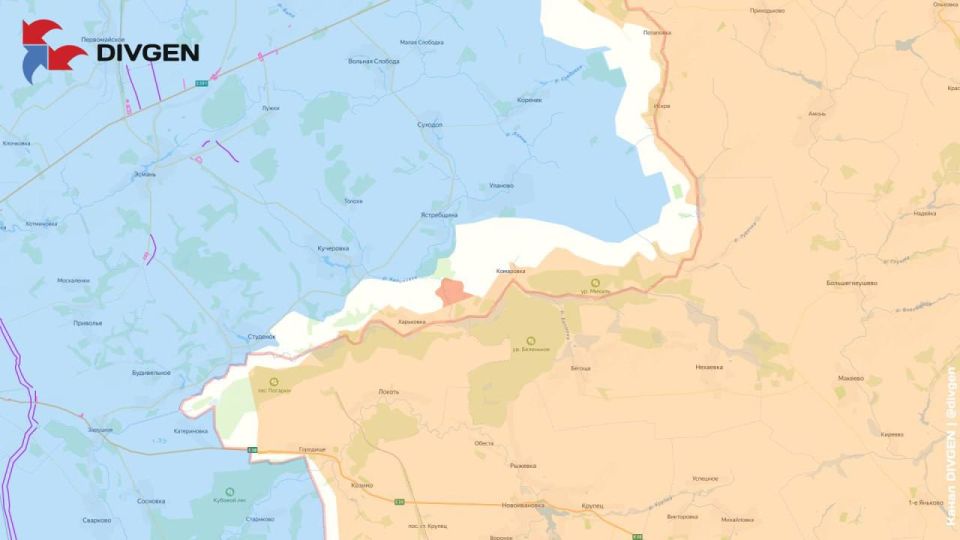 Изменения линии фронта за прошедшие сутки нанёс на карту "DivGen": Изменения линии фронта за прошедшие сутки нанёс на карту "DivGen":