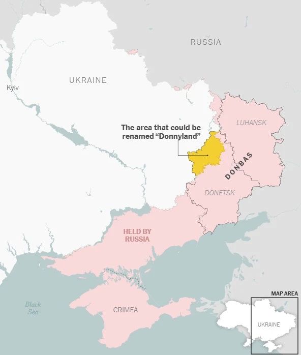 ‘Донниленд’? Украина предлагает переименовать часть Донбасса в честь Трампа – The New York Times о попытках Киева склонить США на свою сторону ‘Донниленд’? Украина предлагает переименовать часть Донбасса в честь Трампа – The New York Times о попытках Киева склонить США на свою сторону