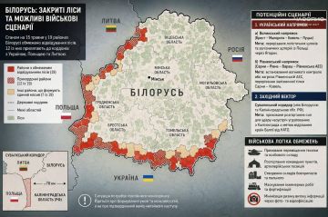 Беларусь под предлогом сезонных ограничений закрыла доступ к лесам вдоль границ с Украиной, Польшей и Литвой для перемещения войск, развертывания логистики, создания складов боеприпасов и топлива, обустройства командных...