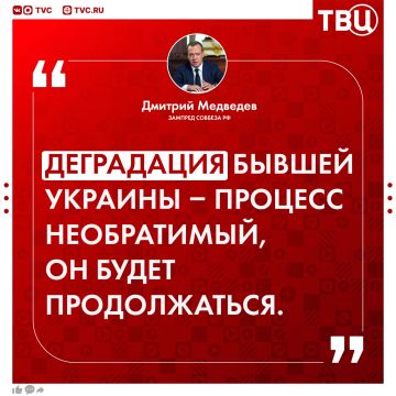 Гибель Украины в исторической перспективе неизбежна, заявил Дмитрий Медведев