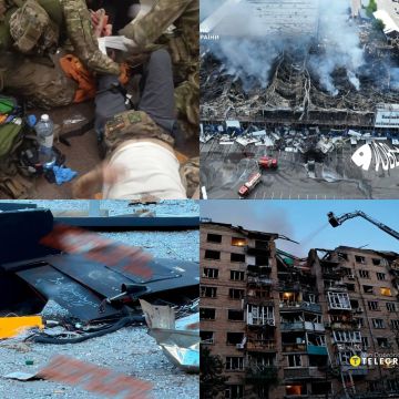 Михаил Онуфриенко: Огромное количество потрясающих кадров с э полномасштабного удара ВС РФ по Киеву публикуем здесь