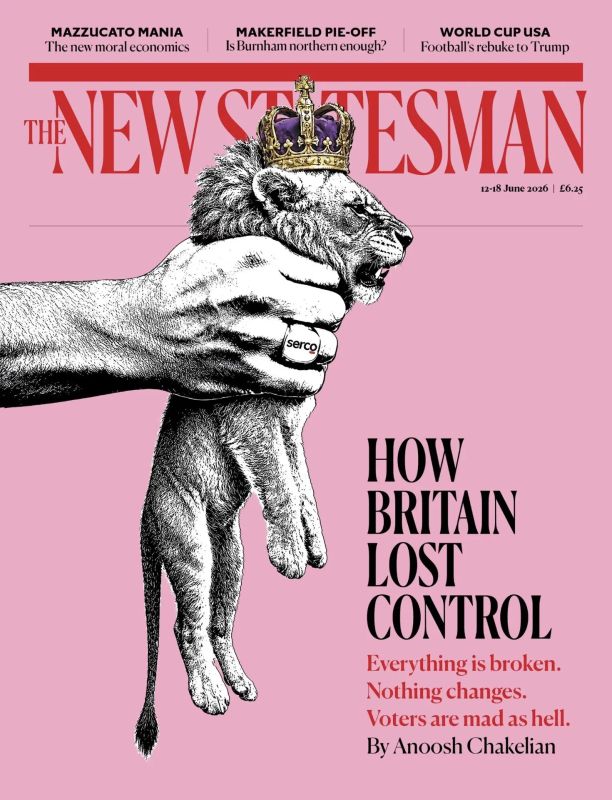 Владимир Корнилов: Новая обложка еженедельника The New Statesman сокрушается по поводу нынешнего положения этого забытого Богом островка: «Как Британия потеряла контроль