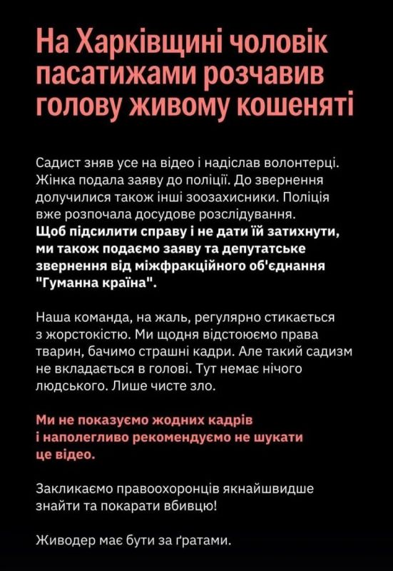 В Харькове расследуют случай жестокого обращения с животным