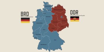 Германия расколота по бывшей границе ГДР и ФРГ в отношении к России
