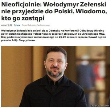 Зеленский не поедет на конференцию по восстановлению Украины в Гданьске, Киев будет представлять премьер Свириденко, — Polsat News со ссылкой на источники в МИД Украины