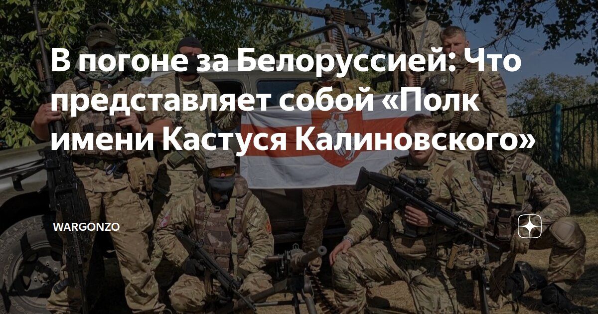 WarGonzo: В погоне за Белоруссией: Что представляет собой «Полк имени Кастуся Калиновского»