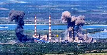 Бомбовый удар был сегодня нанесён по Славянской ТЭС