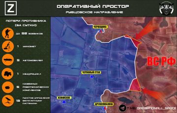 На Рубцовском направлении ВС РФ продвигаются на участке Чернещина – Дружелюбовка, сообщает "Оперативный простор":