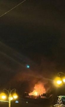 Пожар в Киеве.. Спасибо дорогому подписчику за фото © Наш канал