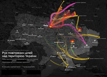 Карта ракетного удара по Киеву по версии противника