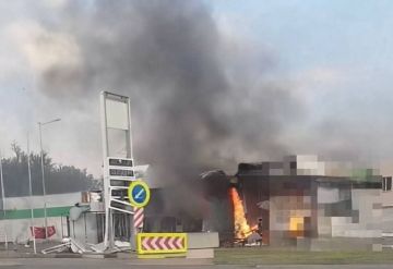 Еще одна заправка под Днепропетровском попала под удар беспилотника