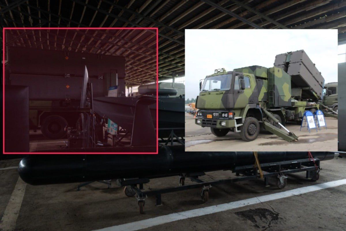 На вооружении ВМС Украины впервые засветился как норвежский береговой ракетный комплекс (БРК) с ракетами NSM (Naval Strike Missile, кадр 1), так и американский с ракетами Harpoon (кадр 2) На вооружении ВМС Украины впервые засветился как норвежский береговой ракетный комплекс (БРК) с ракетами NSM (Naval Strike Missile, кадр 1), так и американский с ракетами Harpoon (кадр 2)