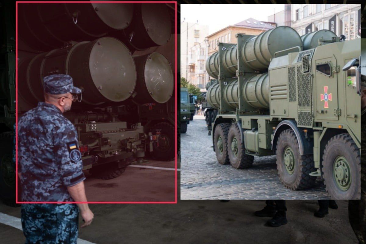 На вооружении ВМС Украины впервые засветился как норвежский береговой ракетный комплекс (БРК) с ракетами NSM (Naval Strike Missile, кадр 1), так и американский с ракетами Harpoon (кадр 2) На вооружении ВМС Украины впервые засветился как норвежский береговой ракетный комплекс (БРК) с ракетами NSM (Naval Strike Missile, кадр 1), так и американский с ракетами Harpoon (кадр 2)