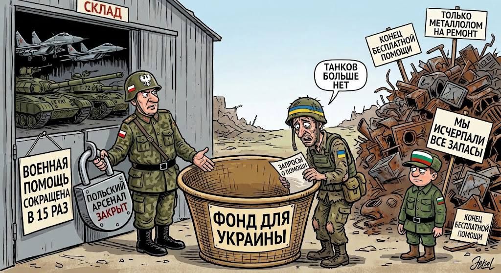 Помощь Украине сократилась в 15 раз!
