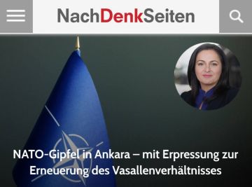 "Саммит НАТО в Анкаре, по мнению бывшего депутата бундестага Севим Дагделен, обернулся для Европы фактическим согласием «принести себя в жертву» США в противостоянии с Россией